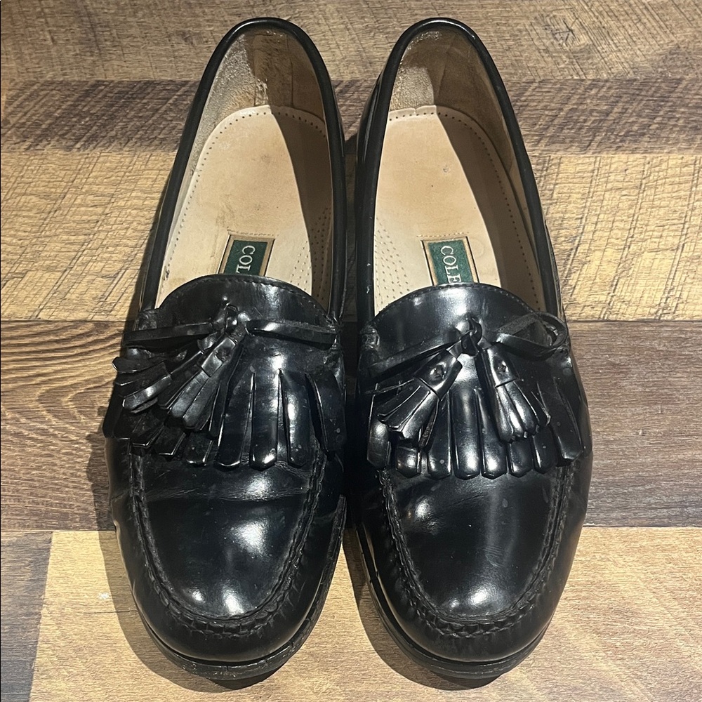 Cole Haan Black Leather Loafers